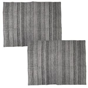 Restoration Hardware Italian Piscinas Sateen Standard Sham Set Washed Black Gray